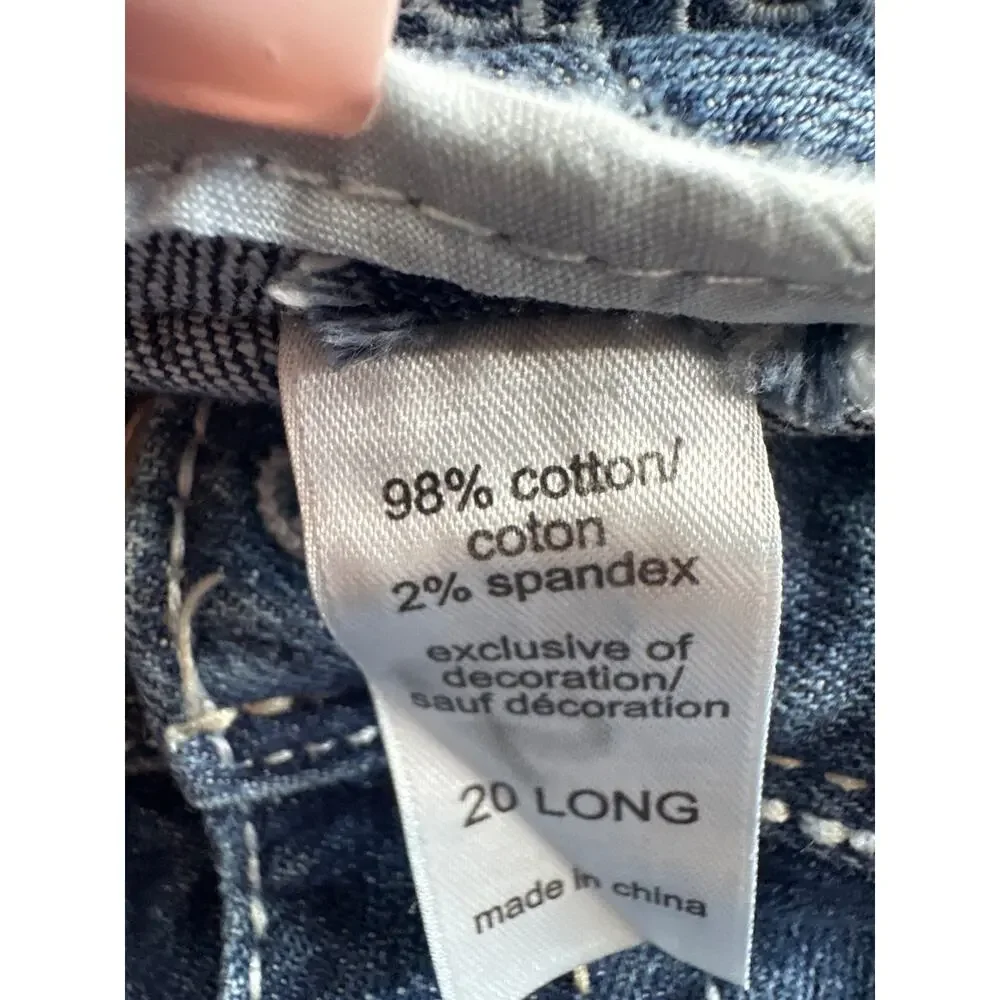 Maurices 🌿 Women’s Size 20 Long Jeans Medium Wash Stretch Denim - Picture 11 of 11